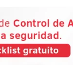Banner promocional para descargar un checklist gratuito de evaluación para tu sistema de seguridad y accesos.